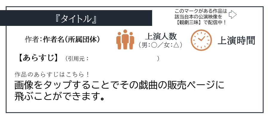 台本特集の見方チュートリアル画像